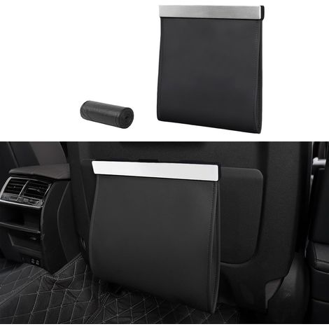 Cestino per rifiuti in similpelle per interni auto, mini cestino magnetico per auto, facile installazione sul sedile, accessori per auto per SUV, camion, auto (1/5)