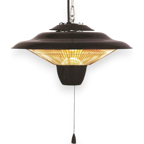 Stufa alogena 220V al carbonio a sospensione 42x42xH24 cm (1/5)