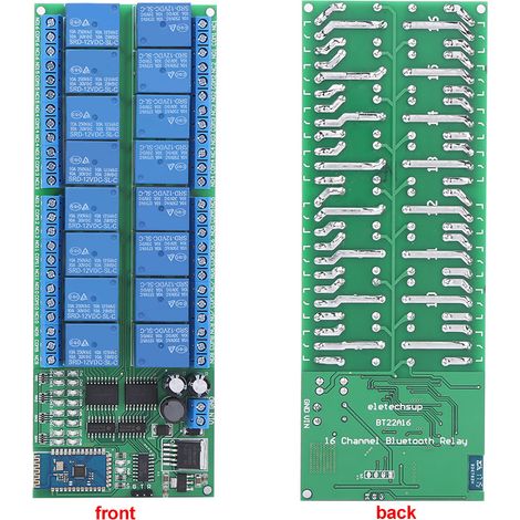 Carte relais Bluetooth BT22A16 12V 16 canaux Android pour commande sans fil et interrupteur de télécommande (1/5)