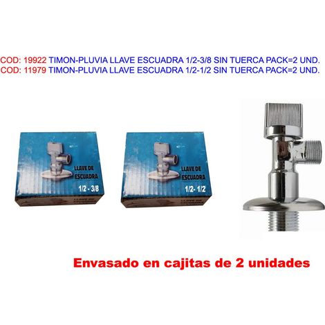 Eckventil MM 1/2-3/8 Packung mit 2 Einheiten