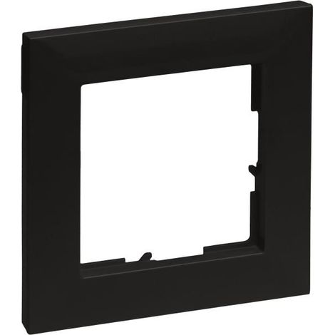 Marco para interruptor Legrand seano 7x13 cm negro lacado