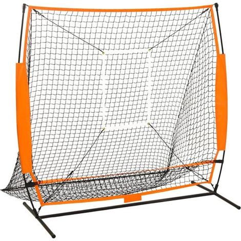Filet d'entraînement de baseball polyvalent noir, 174 x 76 x 158,5 cm (1/5)