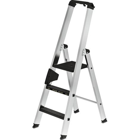 Günzburger Steigtechnik Escabeau à marches 250 kg accès unilatéral avec clip-step R13 3 marches - 042703 (1/5)