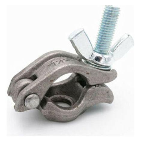 Geschmiedeter Stahlkragen mit 2 Flügelmuttern (34 mm), 5er-Pack, 34 mm Stahl