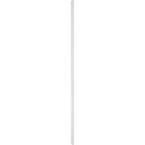 Gâche réversible pour porte à recouvrement hauteur 2250 mm maxi, blanc (1/2)