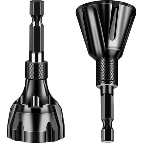 2 pièces Ébavurage Outil Externe de Chanfrein Externe D'ébavurage Métal 3-20mm 5-25mm Enlever de Bavure Réparer Les Vis Outils Metal Ebavureur Multicouche pour Réparation de L'acier du Cuivre (1/5)