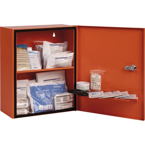 Armoire à pansements HEIDELBERG City Style B302xH362mm xT140ca.mm orange, 1 porte (1/5)
