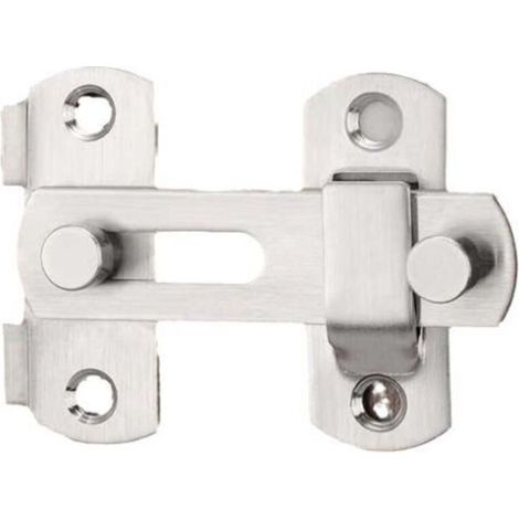 Pack of 1 hinged lock for Stainless steel sliding door, security locking rod for doors and windows, furniture (1/4)