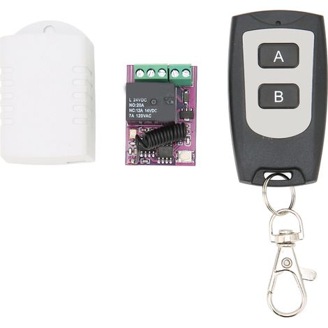 20A ferngesteuerter Relais-Schalter, Mini-Funksteuerung für 24V Elektrogeräte und Haushaltsgeräte