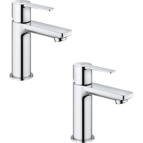Juego de 2 mezcladores de lavabo GROHE Lineare XS sin tirador (1/5)