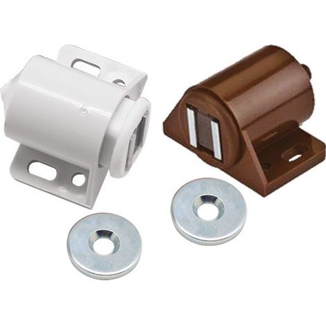Cricchetti magnetici regolabili tondi – Modello B – Colore bianco – Confezione da 100 pezzi