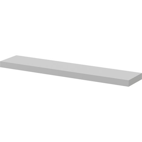 Napoli Gloss Grey Pearl 60cm Floating Bathroom Shelf (1/4)