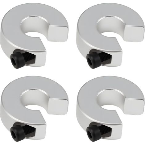 4 Pièces SBR12 Système d'arrêt de Rail Linéaire, Collier de Fixation Arbre, Bague de Sécurité en Aluminium pour Rail de Guidage, Butées de Positionnement pour Imprimantes 3D CNC (Paquet de 4) (1/5)