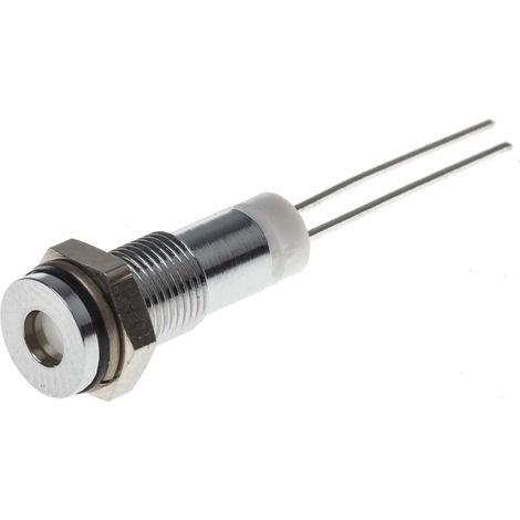 Voyant LED lumineux Blanc RS PRO, dia. 6mm, 2V c.c., taille de la lampe 3 mm, IP67 ( Prix pour 1 )
