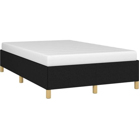 vidaXL Cadre de lit sans matelas noir 120x200 cm tissu (1/5)