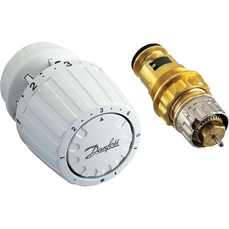 Danfoss – Kit d'insert pour corps thermostatique 3/4' – Tête thermostatique RA 2990 à clipser – Conforme aux normes EnEV et DIN