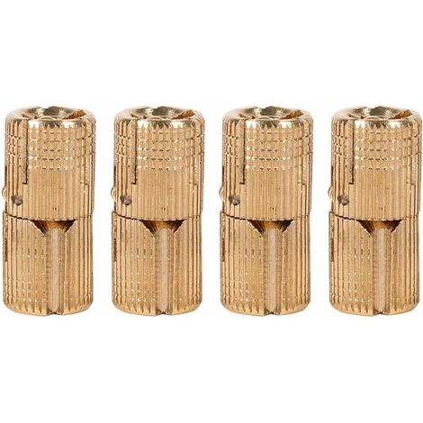 Charnières Cylindriques Invisibles en Laiton, Charnières à Barillet Cachées, Angle d\'Ouverture 180° (4 Pcs) (1/5)