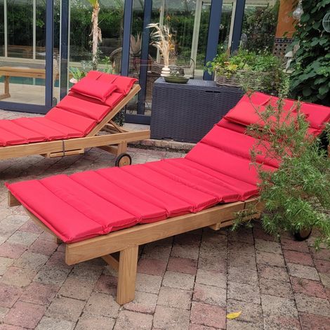 Matelas Rouge pour Bain de soleil (1/5)