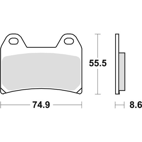 Pastillas de freno TRW ZF KH244 orgánicas para Aprilia Pegaso 650 05-10, BMW F 800 GT /R / S / ST 08-16, KTM 790 ADV '19-, 1090 ADV '17-, Suzuki GSX 1200 99-01, Yamaha XTX 660 04-16, XJR 1200 94-98, d