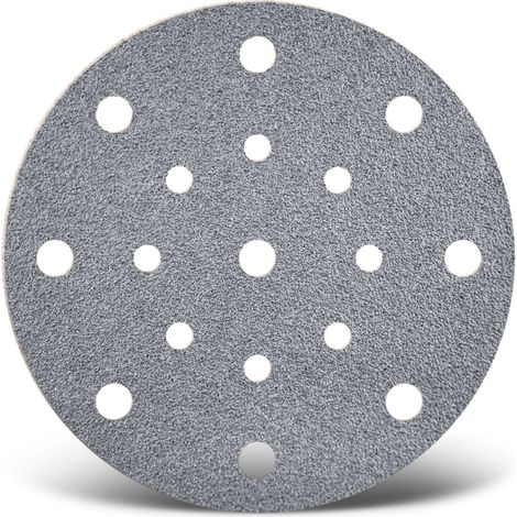 MENZER Platinum Klett-Schleifscheiben, 150 mm, 17-Loch, f. Exzenterschleifer, Halbedelkorund (50 Stk.) K400