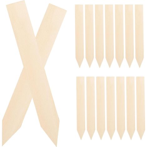 50 étiquettes en bois pour plantes de jardin (1/5)