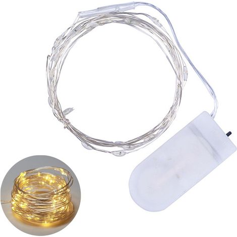 Drehbare und flexible Lichterkette, IP65, 1 m mit 10 LEDs (warmweiß) (1/5)