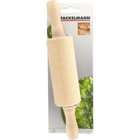 Fackelmann 521146 - Mattarello in legno, mattarello, mattarello in legno, mattarello, utensili da pasticceria, legno, 23,5 x 4,5 cm