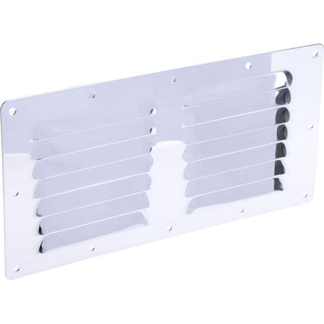 Grille de ventilation en Acier inoxydable, 230 x 115 x 0.7mm à utiliser avec Ventilateur ( Prix pour 1 ) (1/4)