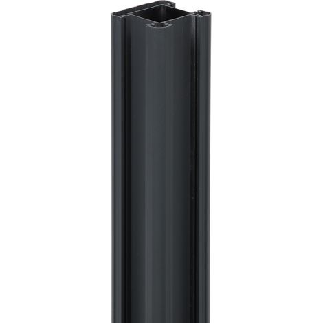 Alu-Pfosten f. Bohlenzaun L 1230 mm anthrazit