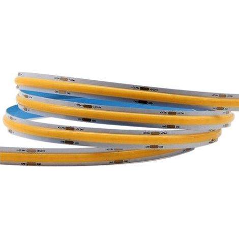 Tira LED COB 24V DC - 12W/m - 8mm - IP20 - Rollo De 5 Metros