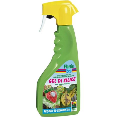 FLORTIS FUNGHICIDA BIO GEL DI SILICE NATURALE SPRAY 500ML PROTEZIONE GIARDINO (1/3)