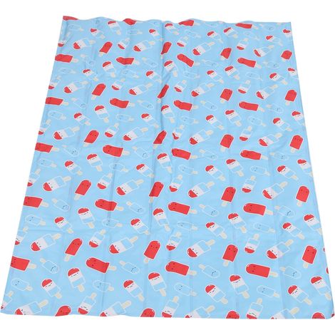 Tapis glacé pour chien, motif dessin animé, gel rafraîchissant doux pour animaux de compagnie, tapis d'été rafraîchissant pour niche, canapé, lit, sol, Popsicle, L/45 x 61 cm (1/5)