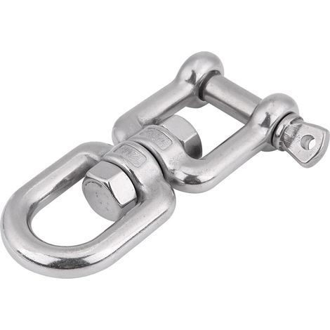 Dispositif de manille roulante à anneau pivotant en acier inoxydable 304 robuste (12 mm) (1/5)