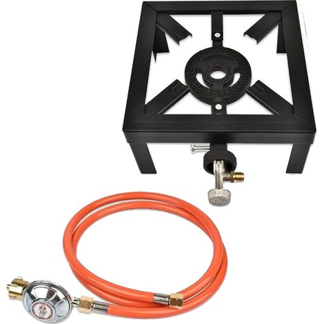 Cocina de gas portátil, alta potencia 8 kW, 25 x 25 x 11 cm (1/2)