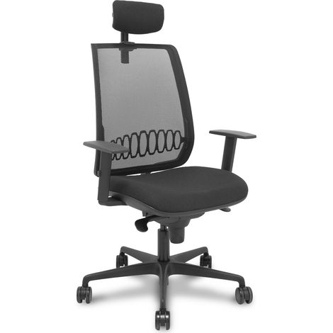 Silla de Oficina Piqueras y Crespo 68R65CR Negro