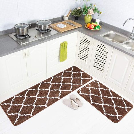 Weiche, saugfähige Küchenmatte und Teppich, 2er-Set