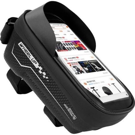 Sacoche de Cadre vélo, étanche écran Tactile Bicyclette Guidon Avant Sac de vélo avec Pare-Soleil pour ci-Dessous 6.5\"téléphone-Ywey