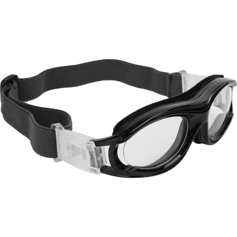 Stoß- und explosionsgeschützte Schutzbrille für Kinder, ideal für Basketball und Fußball im Freien (schwarz) (1/5)