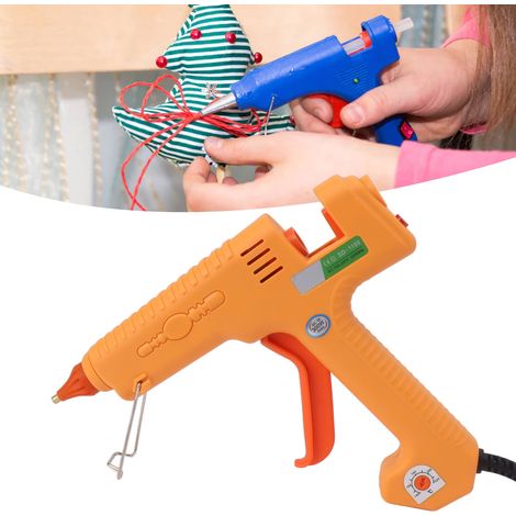Mini pistola de pegamento caliente de 300 W, sistema de calentamiento rápido PTC, boquilla de cobre resistente, para proyectos de bricolaje, reparaciones y manualidades. (1/5)