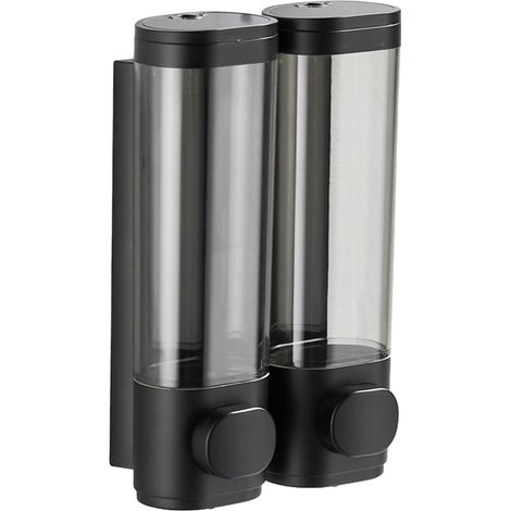Manueller, wandmontierter Seifenspender mit 600 ml Fassungsvermögen, per Knopfdruck bedienbar, für Geschirrspülmittel, Lotion, Duschgel und Shampoo, ideal für Zuhause, Hotel, Badezimmer und Küche.