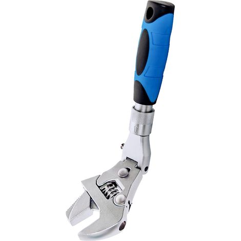 Clé à molette Flexhead, clé à cliquet de 10 à 12 pouces avec tige d'extension rétractable, tête rotative à 180 degrés (1/5)