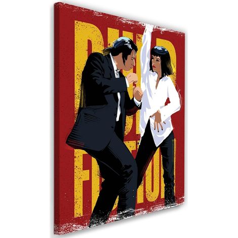 Tableau titre de film Pulp fiction - 50 x 70 cm (1/5)