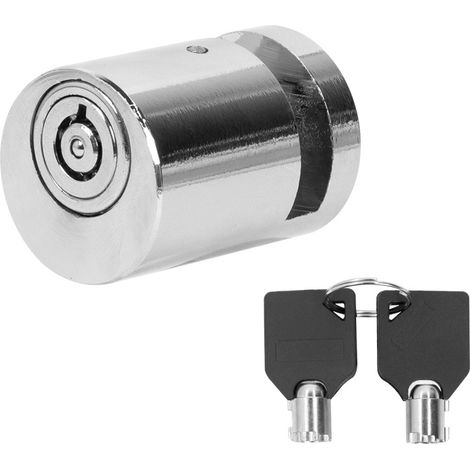 Double-layer alloy disc brake lock, compatible with universal disc brakes for electric scooters and bicycles. Monochrome double-layer disc brake lock.