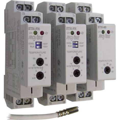 RO/SE LM-Heizungen Termostato per armadio elettrico STH-60 240 V/AC, 240 V/DC 1 NC 1 pz.