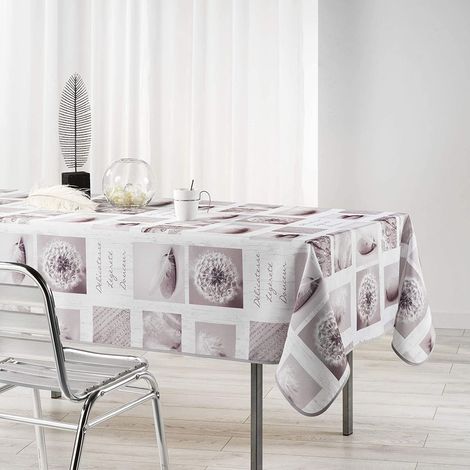 Nappe en polyester 150 x 240 cm Clarte blanc (1/2)