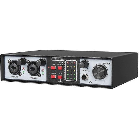 Externe USB-Audio-Schnittstellen-Soundkarte 2 Eingänge 2 Ausgänge USB Computer-- (1/5)