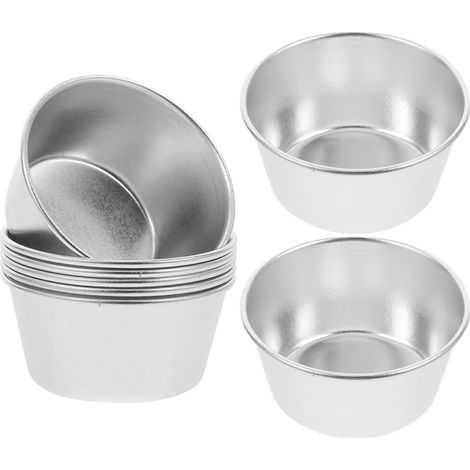 de 8 moules à gâteaux ronds en acier au carbone avec (1/5)