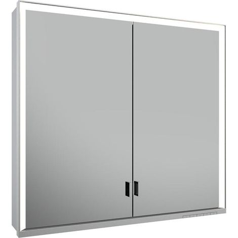 KEUCO Royal Lumos Spiegelschrank Wandvorbau 2-türig, lange Tür,