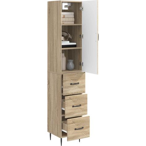 Set di armadi 2 pz Rovere Sonoma 33 x 34,5 x 90 cm DAS214936 (1/5)