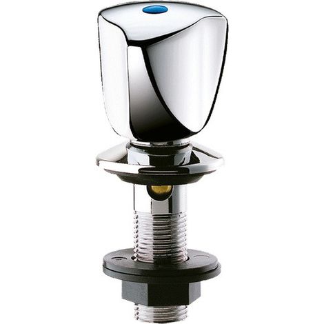 Delabie – Robinet de bidet en laiton chromé M1/2 – Tête à clapet Long-Life – Croisillon DELTA chromé – Lot de 2 pièces (1/5)